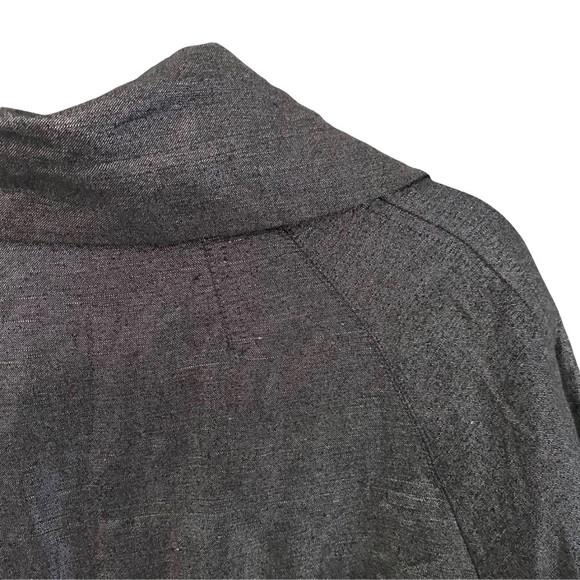 Sandro ༄ Cropped Swing Jacket ༄ Metallic Black + Silver Hardware ༄ M ༄ - Picture 5 of 14